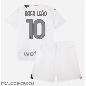 AC Milan Rafael Leao #10 Seconda Maglia Bambino 2023-24 Manica Corta (+ Pantaloni corti)